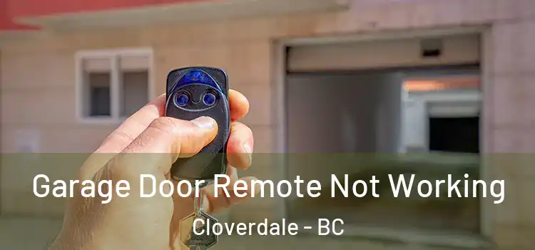  Garage Door Remote Not Working Cloverdale - BC